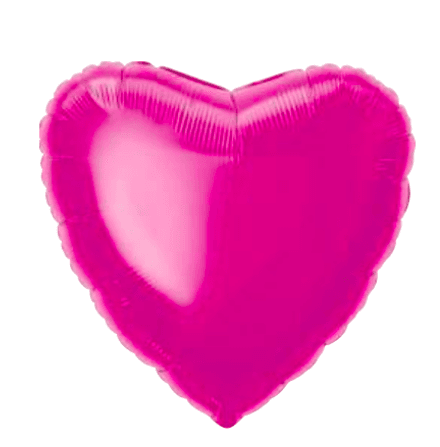 Hot Pink Solid Heart Balloon