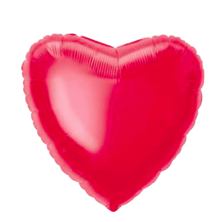 Solid Heart Red Mylar