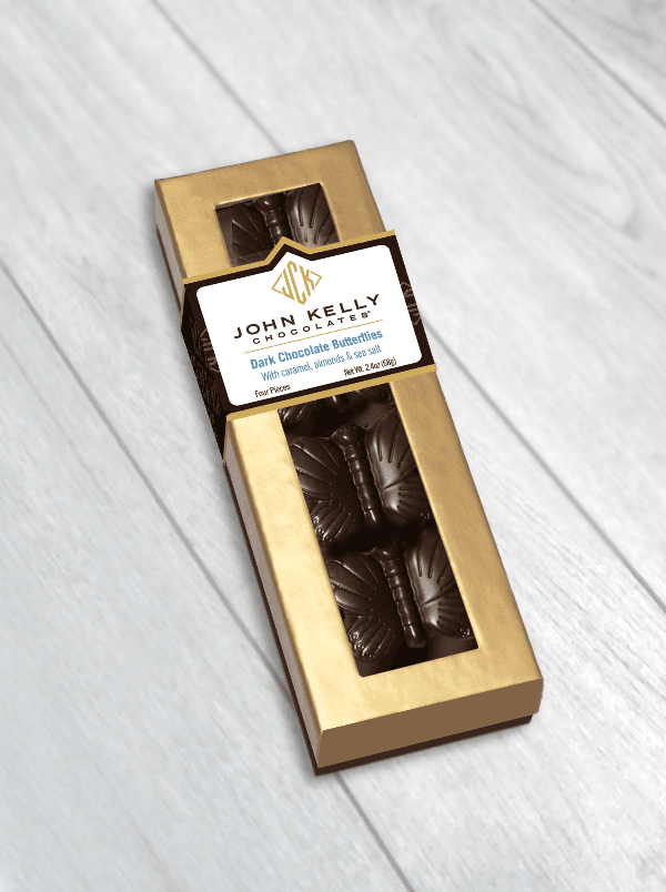 4 Pc. Dark Chocolate Butterfly