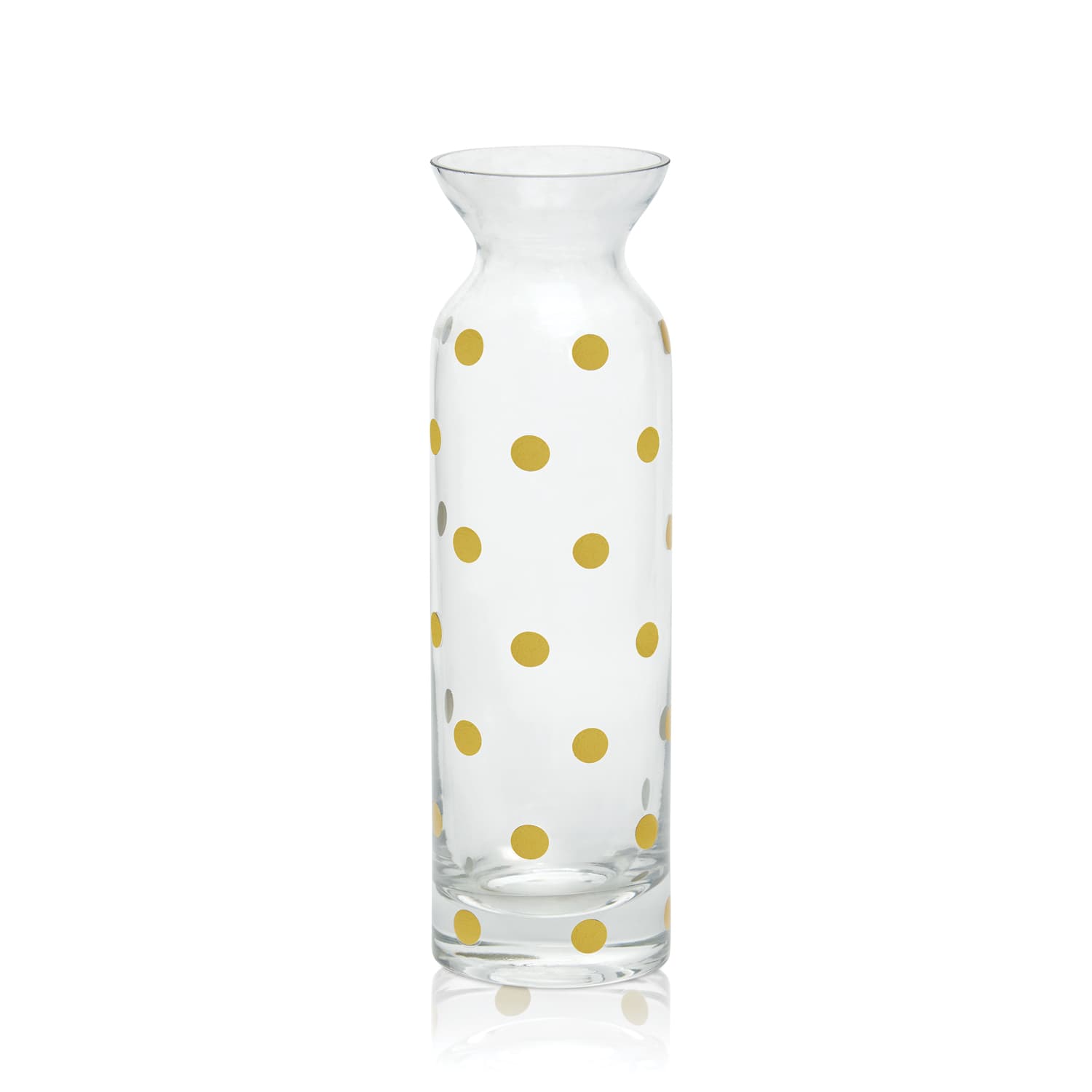 Gold Polka Dot Bud Vase