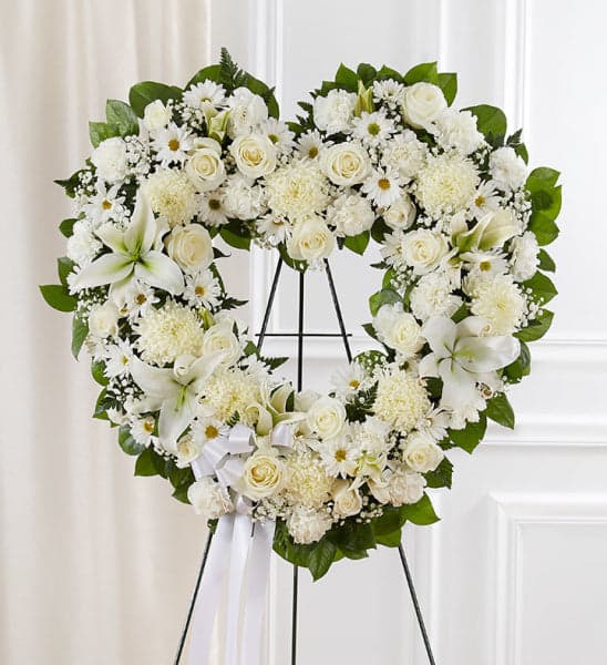 ALWAYS REMEMBER HEART IN WHITE