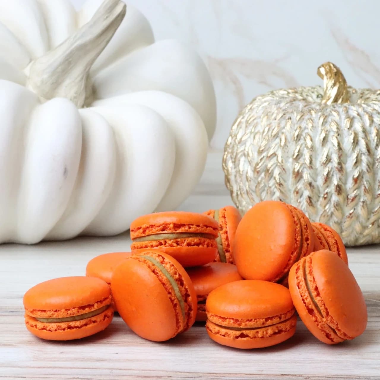 Pumpkin Spice Macarons 6 Pieces