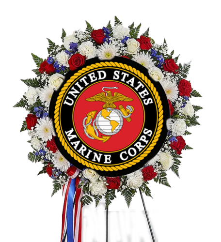 Military Patriotic Wreath - Marine Corp